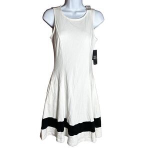 NWT - New York & Co. Women’s Size XS Fit & Flare Cotton Knit Dress w/‎ pockets